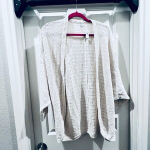 Aerie NWT Women's Cream Open-Front Sweater XS/S